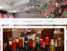 Tablet Screenshot of laclefdeschamps-restaurant.com